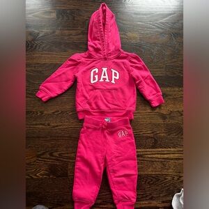 Dark pink sweat suit set- Baby Gap